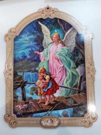 Картина позолоченный Ангел-Хранитель картина подарок ангел