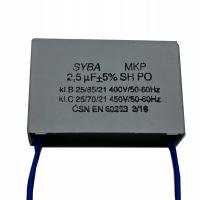 Kondensator rozruchowy TC prostokątny 2,5 uF 450V 2,5uF/450 SYBA