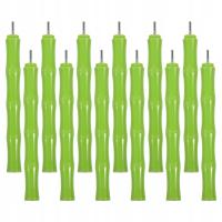 12SZT PIÓRA DO TWORZENIA PAPIEROWYCH SPIRALNE ZIELONY