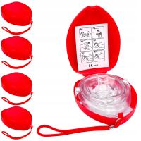4X POCKET MASK маска для искусственного дыхания красная маска CPR RKO