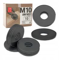 Podkładka M10 powiększona czarna ocynkowana DIN9021 10szt.