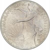 20.fu.USA, 1/2 DOLARA 1915 PANAMA -PACIFIC rzadka