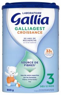 Mleko dla niemowląt Gallia Galliagest Croissance 3rd od 1 roku życia, 900g