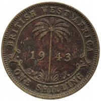 26614. Brytyjska Afryka Zachodnia, 1 szyling, 1943r.
