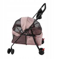 4 Wheels Wózek dla zwierząt do małego średniego psa Składany wózek E0