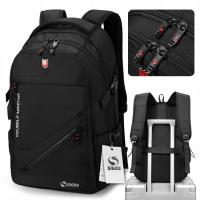 Рюкзак школы черный спортивный молодежный мужской туристический вместительный 30л