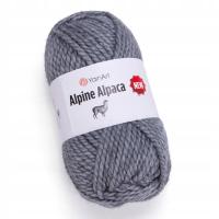 Пряжа YarnArt Alpine Alpaca New 1447 / средний серый