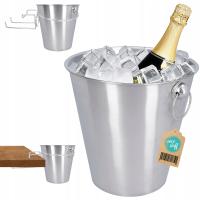 Wiaderko na lód alkohol szampana stalowe do chłodzenia wina butelkę