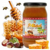Miód Kasztanowy Naturalny Oryginalny Nektarowy z Polski Zbiór 2024 1150G