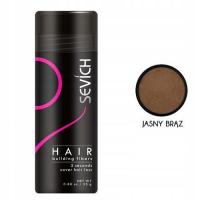 Mikrowłókna do Zagęszczania Włosów Sevich - 25g - Jasny Brąz