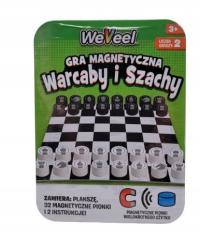 Gra magnetyczna WARCABY I SZACHY Podróżna WeVeeI