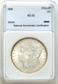 USA. 1 dolar 1886 Filadelfia - NNC MS65 - SREBRO