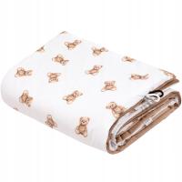 KOCYK PRZEDSZKOLAKA DWUSTRONNY Otulacz KOC BAWEŁNA VELVET 100x140