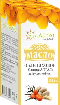 Olej z rokitnika o smaku imbiru 100 ml