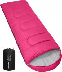 ŚPIWÓR TURYSTYCZNY 3 PORY ROKU KOMFORTOWY 220x75 CM POLISTER 190T 70g/m2 RO