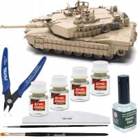 Большой набор ABRAMS M1 V2 M1A2 TUSK II 1: 35 модель танка краска аксессуары