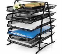 Kf18474 Q-CONNECT Офисный набор металлический 5 ящиков черный