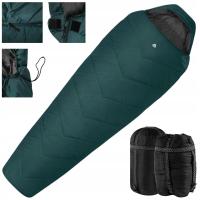 ŚPIWÓR TURYSTYCZNY ALPINUS LEKKI CIEPŁY KOŁDRA MUMIA POKROWIEC FIBER LEWY