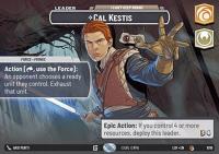 Star Wars Unlimited Cal Kestis, I Can't Keep Hiding