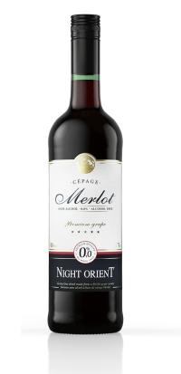 Безалкогольное красное вино Night Orient Merlot 750 мл