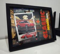 Ramka z autkiem modelem Hot Wheels - idealny prezent dla fana HotWheels