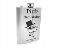 Piersiówka stalowa z GRAWEREM flaszka 240ml na prezent dla taty chłopaka