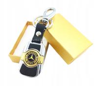 ЭЛЕГАНТНЫЙ АВТОМОБИЛЬ МЕРСЕДЕС БРЕЛОК КОЖА / МЕТАЛЛ БРЕЛОК ДЛЯ АВТОМОБИЛЯ