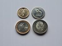 Zambia ZESTAW Monet - Różne Nominały - 2024 rok. Słoń,Lew,Ptak,Koza-NEW !!!