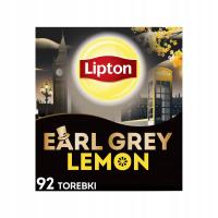 Черный чай Экспресс Lipton EARL GREY LEMON 92 пакетики 184 г