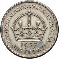 #B11# Australia, Jerzy VI, korona 1937, Koronacja