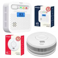 CZUJNIK CZADU I DYMU AIWA ZESTAW TLENKU WĘGLA BEZPRZEWODOWY CERTYFIKOWANY