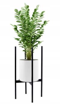 Клумба металлическая подставка для цветов Цветочный горшок растения лофт черный 60 см