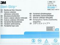 3M Steri-Strip 12x50mm r1549 усиленные полосы x300