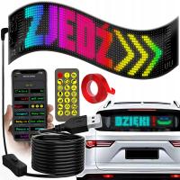 Жест сирена ручной текст символы для заднего стекла автомобиля LED 37x9cm