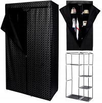 ТЕКСТИЛЬНЫЙ ШКАФ ЧЕРНЫЙ ПОРТАТИВНЫЙ ШКАФ 170X90