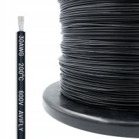 Przewód silikonowy Amass 30AWG - Elastyczny, Izolowany, Czarny
