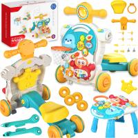 Ходунки самокат тележка стол 4в1 интерактивный образовательный для обучения 12