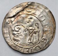 1728. Bolesław III Krzywousty, Brakteat protekcyjny - RZADKI