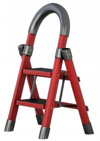 Magazynowa Drabina Składana Taboret Składany 2w1 Drabinka Schodki Poręcz