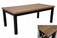 Большой стол 100x200 / 300 гостиная столовая черный, ремесло