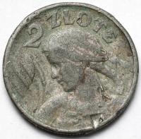 1308. Falsyfikat z epoki, Kobieta i kłosy, 2 złote 1925 (7.78g)