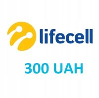 Пополнение Lifecell Украина 300 гривен