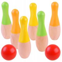 Красочные деревянные детские шары для боулинга sp0668