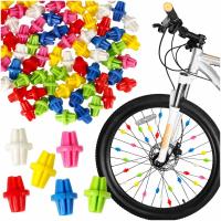 Шарики для спиц, декоративные шарики для велосипеда, цветные 72 el.