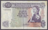Mauritius - 50 rupees 1967 (VG-VF)
