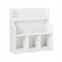 SoBuy стеллаж для хранения белый 5 полок детские книги игрушки KMB57-в