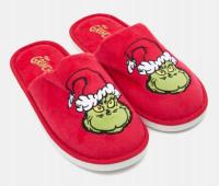Kapcie świąteczne GRINCH Pluszowe 40-41 Boże Narodzenie