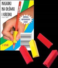 NASADKI TRÓJKĄTNE PODŁUŻNE NA OŁÓWKI I KREDKI 2SZT