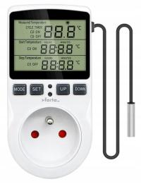 ТЕРМОСТАТ ЦИФРОВОЙ РЕГУЛЯТОР ТЕМПЕРАТУРЫ РОЗЕТКА 16А 250В