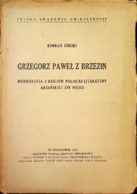 Grzegorz Paweł z Brzezina 1929 r.